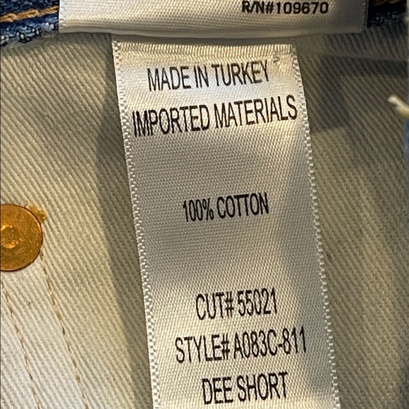 AGOLDE Dee Super High Rise Denim Shorts Ricochet Medium Wash Size 25 NWT - Picture 8 of 15